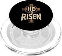 He is Risen Retro Vintage Croce Happy Easter PopSockets PopGrip per MagSafe