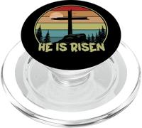 He is Risen Retro Vintage Happy Easter PopSockets PopGrip per MagSafe