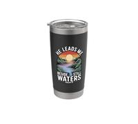 He Leads Me Beside Still Waters Bicchiere termico in acciaio inox doppia parete