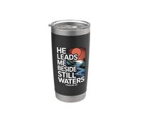 He Leads Me Beside Still Waters Bicchiere termico in acciaio inox doppia parete