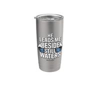 He Leads Me Beside Still Waters Bicchiere termico in acciaio inox doppia parete