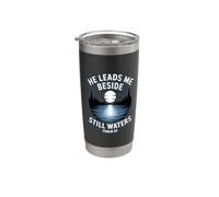 He Leads Me Beside Still Waters Bicchiere termico in acciaio inox doppia parete
