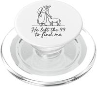 He Left The 99 to Find Me, disegno di versetto biblico cristiano PopSockets PopGrip per MagSafe