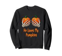 He Loves My Pumpkins Couples Matching Halloween Felpa