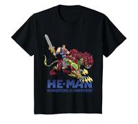 He-Man & Masters of The Universe Ufficiale Maglietta, Bambini, Nero, 12 Anni