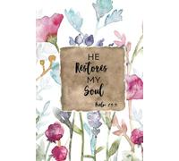He Restores My Soul Floral Journal
