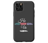 He Sees Loves Hears Us Psalm 116:1-2 Color Splashes Custodia per iPhone 11 Pro