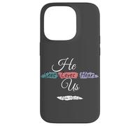 He Sees Loves Hears Us Psalm 116:1-2 Color Splashes Custodia per iPhone 14 Pro
