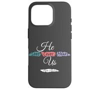 He Sees Loves Hears Us Psalm 116:1-2 Color Splashes Custodia per iPhone 16 Pro