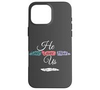 He Sees Loves Hears Us Psalm 116:1-2 Color Splashes Custodia per iPhone 16 Pro Max