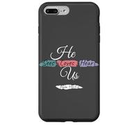 He Sees Loves Hears Us Psalm 116:1-2 Color Splashes Custodia per iPhone 7 Plus/8 Plus