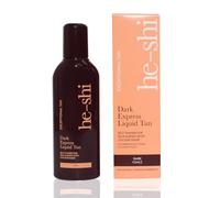 He-Shi Autoabbronzante Express Instant Fake Tan Liquid - Formula naturale scura ad asciugatura rapida con odore tropicale - Vegano e crudeltà verso gli animali - Brillanza abbronzante scura (150