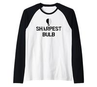 He Was Never the Sharpest Bulb Not the Brightest Tool Funny Maglia con Maniche Raglan