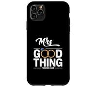 He Who Finds A Wife Christian Bible Verse Religious Sayings Custodia per iPhone 11 Pro Max