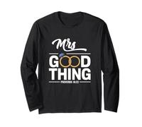 He Who Finds A Wife Christian Bible Verse Religious Sayings Maglia a Manica