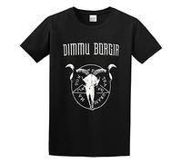 HE YE SHAN ZHA TIAO Dimmu Borgir Black Metal Heavy Symphonic Dark Occult Unisex 100% Cotton Short-Sleeve T-Shirts Black S
