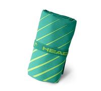 HEAD Active Stripes - Asciugamano Microfibra con Elastico, Asciugamano Palestra Leggero a Rapida Asciugatura Valido come Telo Multiuso, Asciugamani Bagno Assorbente Salvaspazio Viaggio 60x110, Grass