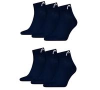 HEAD All Sport Quarter - Calzini sportivi da uomo, confezione da 6, blu navy, 39-42