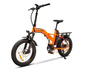 HEAD Bici Elettrica 20'' Pieghevole Fat Bike Independent Nero E Arancio