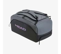 HEAD PRO X Duffle Sport Bag, Borsa Sportiva Unisex, Nero/Grigio Scuro, Taglia Unica