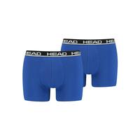 HEAD Boxer Da Uomo, Confezione Da 2 - Basic, Cotone Stretch, Monocromatico