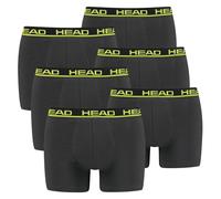 HEAD Boxer Da Uomo, Confezione Da 6 - Basic, Cotone Stretch, Monocromatico
