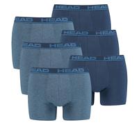 HEAD Boxer Da Uomo, Confezione Da 6 - Basic, Cotone Stretch, Monocromatico