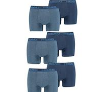 HEAD Boxer da uomo, confezione da 6, Blue Heaven / Blue Heaven, M