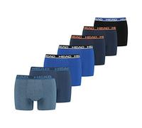 HEAD Boxer da uomo, confezione da 7 pezzi, Blu/Nero/Grigio (004), M
