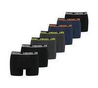 HEAD Boxer da uomo, confezione da 7 pezzi, Grigio/Blu (003), L