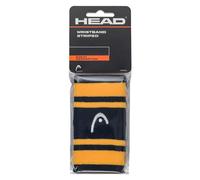 HEAD Bracciale Unisex per Adulti a Righe 5, Blu Navy/Banana, 5 Pollici