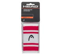 HEAD Bracciale unisex per adulti, a righe, 5 pollici, colore: magenta/bianco