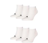 HEAD Calzini da ginnastica da uomo e da donna, 6P, bianco, 43-46