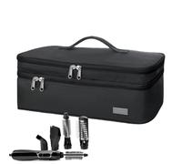 Head Care Case - Custodia protettiva da viaggio per asciugacapelli, scomparto con cerniera, porta ferro , borsa compatta per styler, organizer portatile per bellezza | supporto impermeabile per