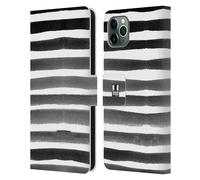 HEAD CASE ACQUARELLO A STRISCE CUSTODIA COVER A PORTAFOGLIO PER APPLE iPHONE