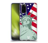 HEAD CASE AMERICAN PRIDE CUSTODIA COVER MORBIDA IN GEL PER SAMSUNG TELEFONI 1