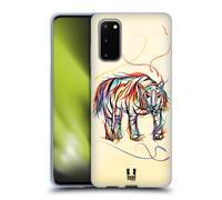 HEAD CASE ANIMAL SCRIBBLES CUSTODIA COVER MORBIDA IN GEL PER SAMSUNG TELEFONI 1