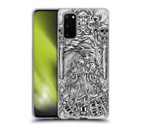 HEAD CASE ANIMAL SKULL B&W CUSTODIA COVER MORBIDA IN GEL PER SAMSUNG TELEFONI 1