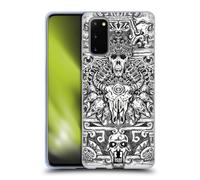 HEAD CASE ANIMAL SKULL B&W CUSTODIA COVER MORBIDA IN GEL PER SAMSUNG TELEFONI 1