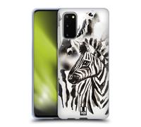 HEAD CASE ANIMALI BIANCO E NERO CUSTODIA COVER MORBIDA IN GEL PER SAMSUNG 1