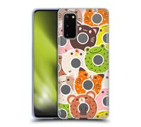 HEAD CASE ANIMALI DONUT KAWAII CUSTODIA COVER MORBIDA IN GEL PER SAMSUNG PHONE 1