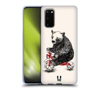 HEAD CASE ANIMALI IN BICI CUSTODIA COVER MORBIDA IN GEL PER SAMSUNG TELEFONI 1