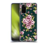 HEAD CASE ART DECO FLOREALE CUSTODIA COVER MORBIDA IN GEL PER SAMSUNG TELEFONI 1