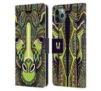 HEAD CASE AZTEC ANIMAL FACES 2 CUSTODIA COVER A PORTAFOGLIO PER APPLE iPHONE