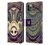 HEAD CASE AZTEC ANIMAL FACES 2 CUSTODIA COVER A PORTAFOGLIO PER APPLE iPHONE