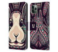 HEAD CASE AZTEC ANIMAL FACES 2 CUSTODIA COVER A PORTAFOGLIO PER APPLE iPHONE