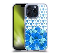 HEAD CASE BLU FLOREALE CUSTODIA COVER MORBIDA IN GEL PER APPLE iPHONE TELEFONI