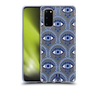 HEAD CASE BLUE EYE PATTERNS CUSTODIA COVER MORBIDA IN GEL PER SAMSUNG TELEFONI 1