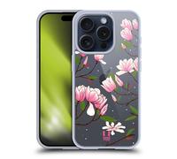 HEAD CASE BOCCIOLI DI MAGNOLIA CUSTODIA COVER MORBIDA IN GEL PER APPLE iPHONE