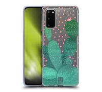 HEAD CASE CACTUS AQUARELLO CUSTODIA COVER MORBIDA IN GEL PER SAMSUNG TELEFONI 1